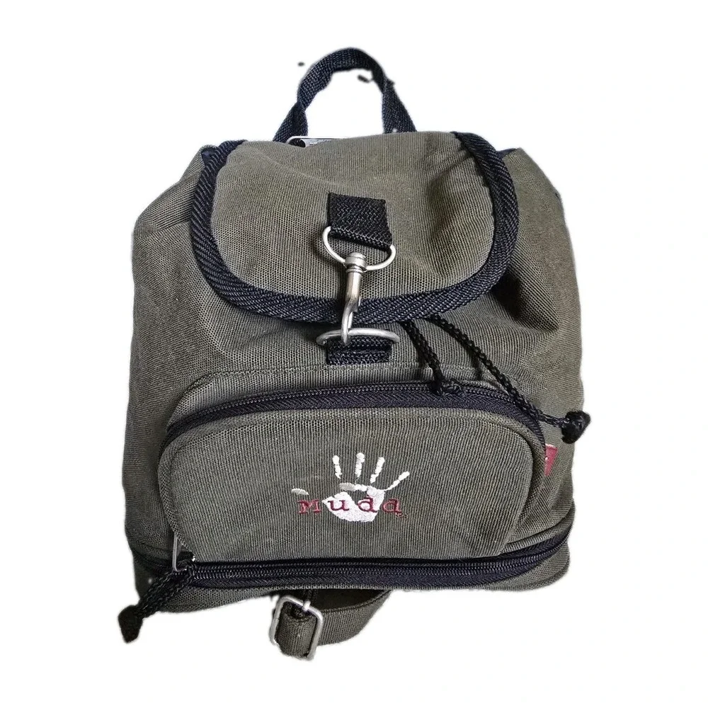 Mudd Y2K Vintage Mini Backpack Green Bag